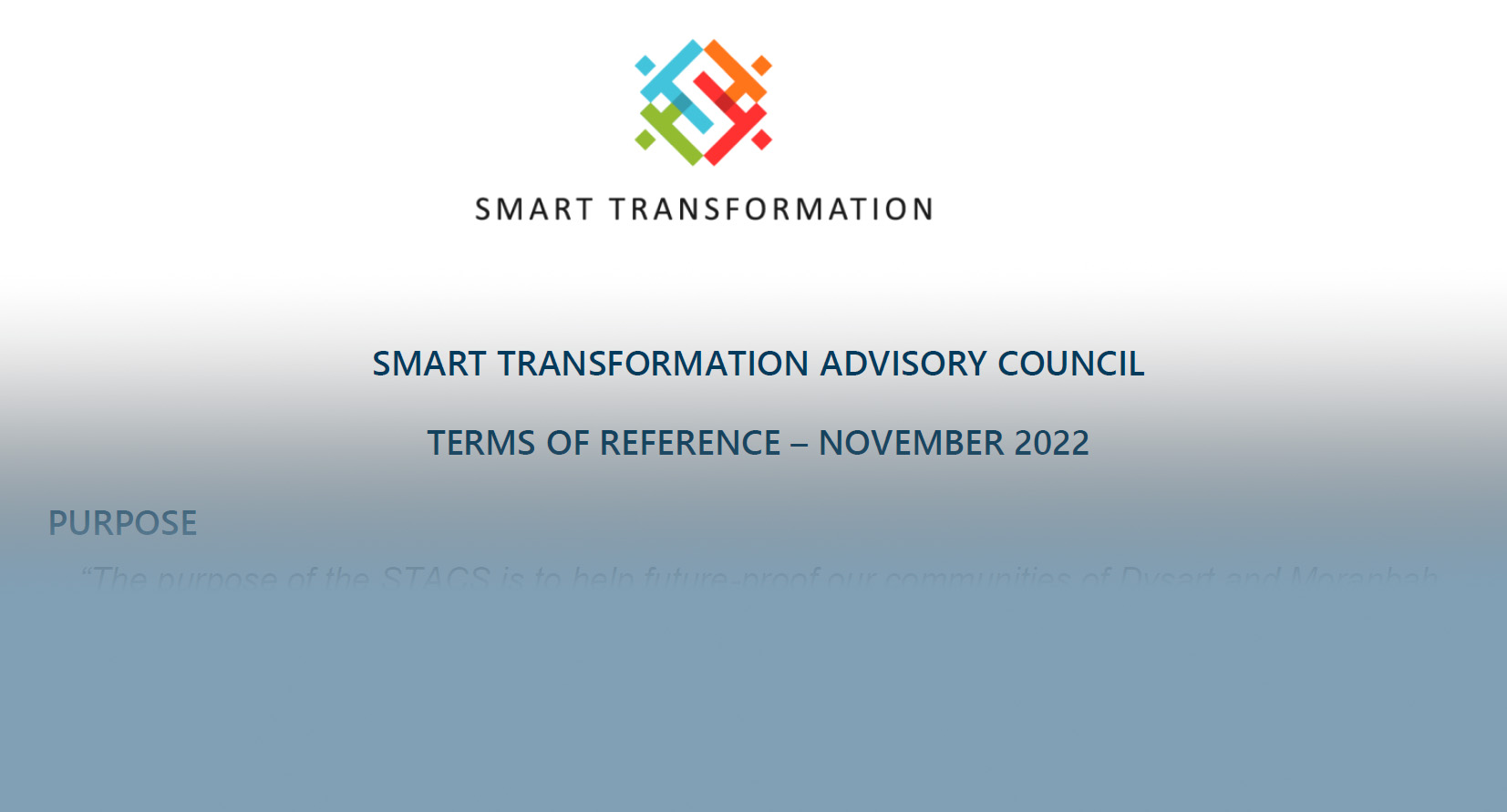 Smart Transformation Advisory Council –  Terms of Reference – Nov 2022